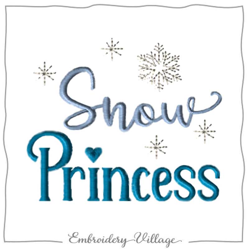 Snow Princess Design Snow Princess #1452 - Embroidery Village LLC